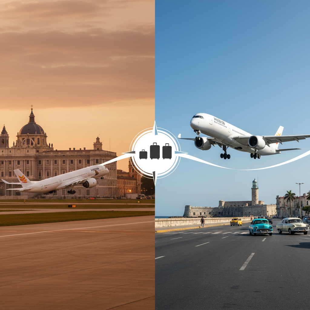 Vuelos Madrid Habana y viceversa